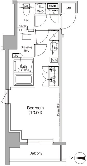 ザ・パークハビオ三軒茶屋の間取図