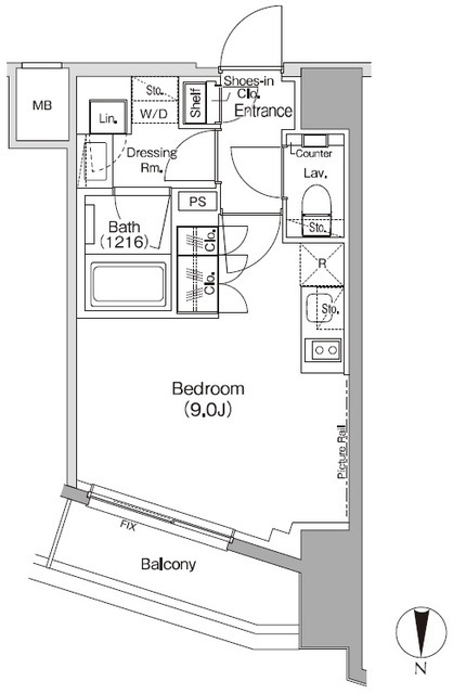 ザ・パークハビオ三軒茶屋の間取図