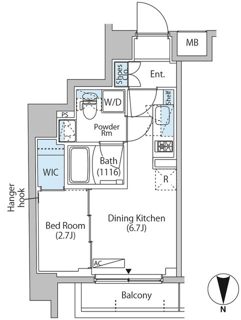 中野新橋レジデンスの間取図