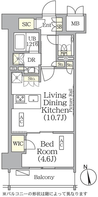 ザ・パークハビオ神楽坂レジデンスSouthの間取図