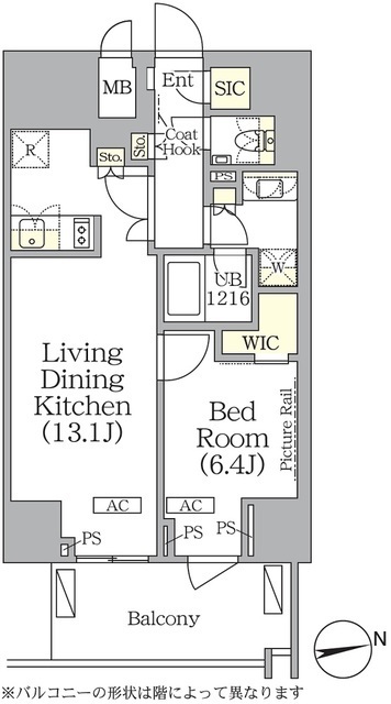 ザ・パークハビオ神楽坂レジデンスSouthの間取図