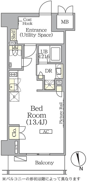 ザ・パークハビオ神楽坂レジデンスSouthの間取図