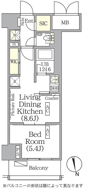 ザ・パークハビオ神楽坂レジデンスSouthの間取図
