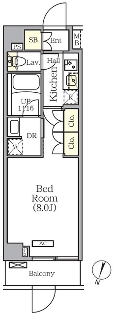 ＡＲＫＭＡＲＫ世田谷砧の間取図