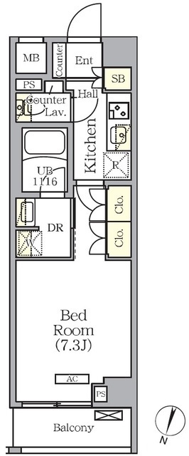 ＡＲＫＭＡＲＫ世田谷砧の間取図