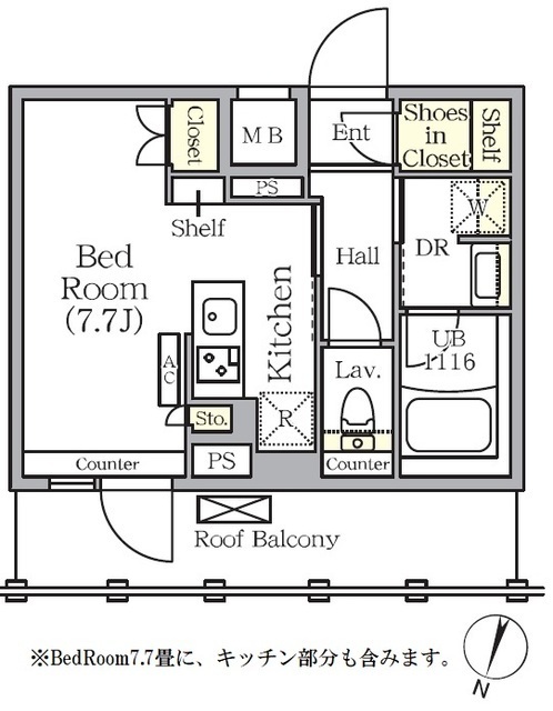 ＡＲＫＭＡＲＫ世田谷砧の間取図
