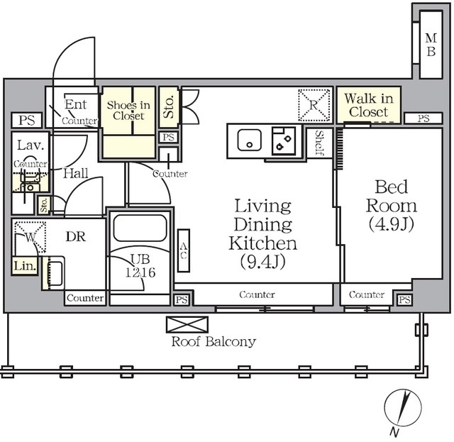 ＡＲＫＭＡＲＫ世田谷砧の間取図