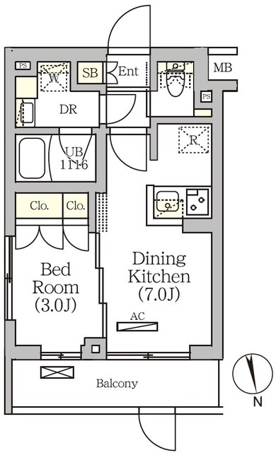 ＡＲＫＭＡＲＫ南品川の間取図