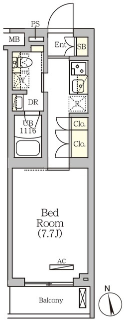 ＡＲＫＭＡＲＫ南品川の間取図