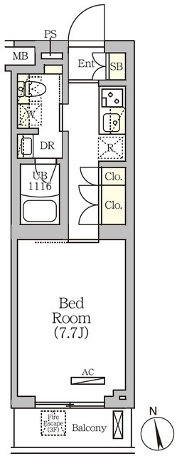 ＡＲＫＭＡＲＫ南品川の間取図