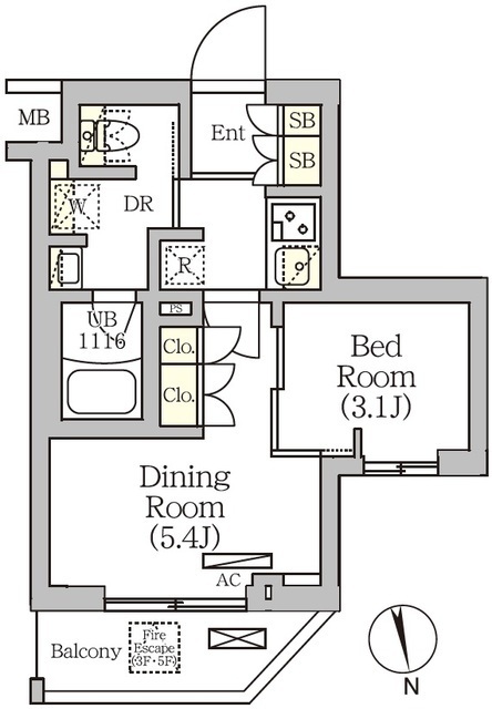ＡＲＫＭＡＲＫ南品川の間取図