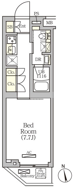 ＡＲＫＭＡＲＫ南品川の間取図