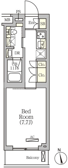 ＡＲＫＭＡＲＫ南品川の間取図