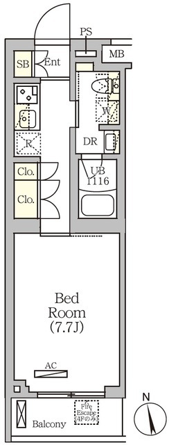 ＡＲＫＭＡＲＫ南品川の間取図