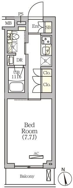 ＡＲＫＭＡＲＫ南品川の間取図