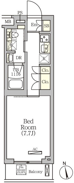 ＡＲＫＭＡＲＫ南品川の間取図