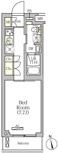 ＡＲＫＭＡＲＫ南品川の間取図
