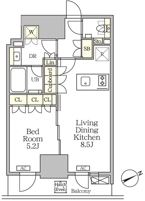 ザ・パークハビオ大森山王の間取図