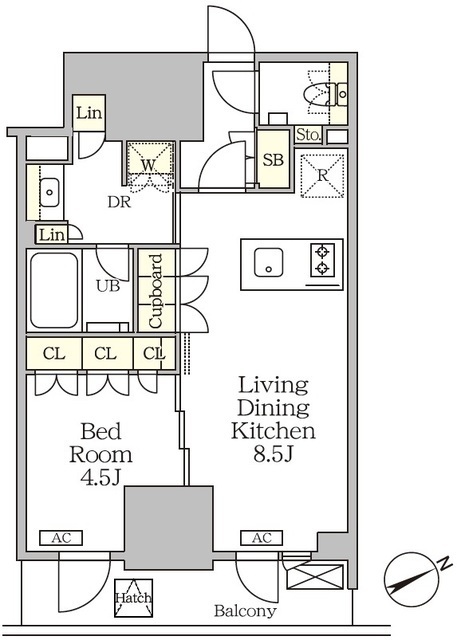 ザ・パークハビオ大森山王の間取図