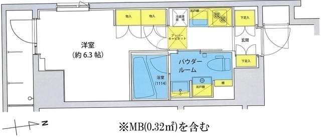 アジールコート北品川の間取図