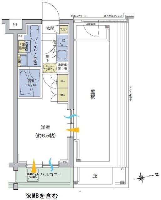 アジールコート品川中延の間取図