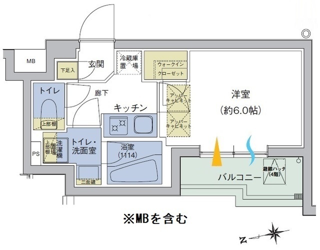 アジールコート品川中延の間取図
