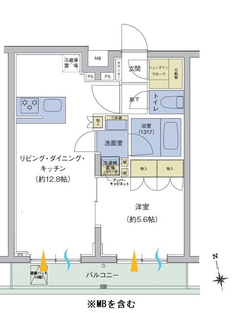 アジールコート品川中延の間取図