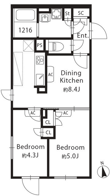 ＧＲＡＮ　ＰＡＳＥＯ　目黒西小山の間取図