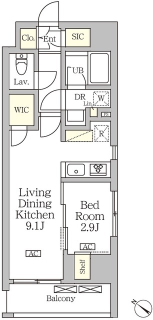 アジールコート松濤の間取図