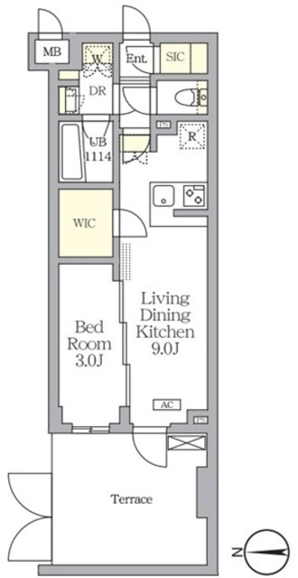 アジールコート都立大学の間取図