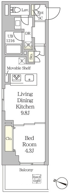 ＭＦＰＲコート日本橋人形町の間取図