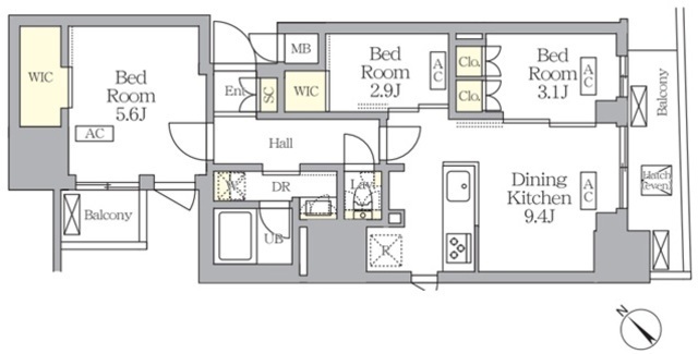 Ｓ－ＲＥＳＩＤＥＮＣＥ日本橋馬喰町Ａｅｒｅの間取図
