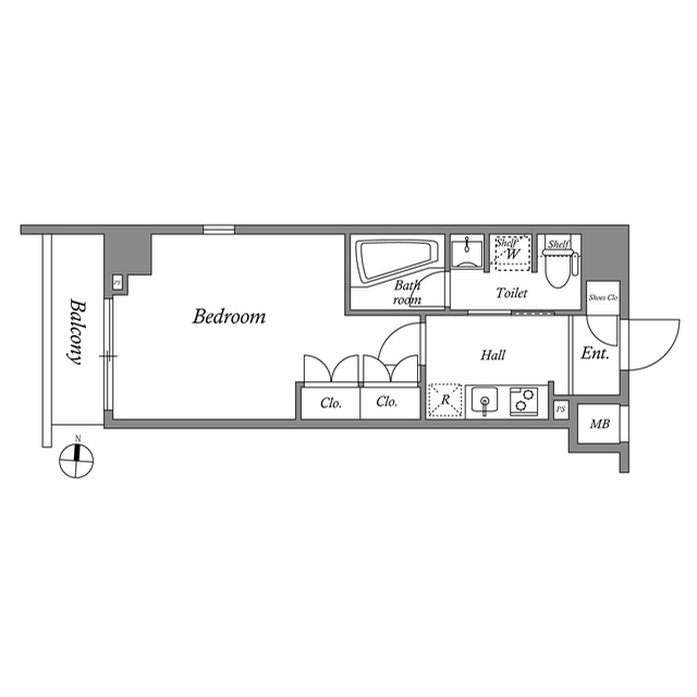 MFPRコート菊川の間取図