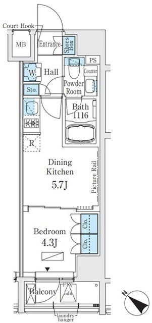 ベルトロワ人形町の間取図