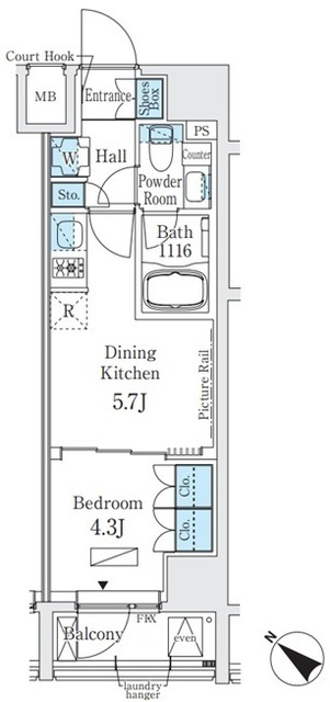 ベルトロワ人形町の間取図