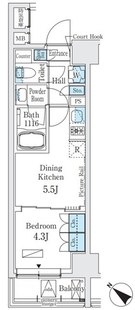 ベルトロワ人形町の間取図