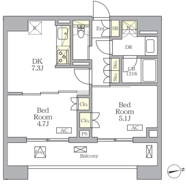 ザ・ライオンズフォーシア文京湯島の間取図