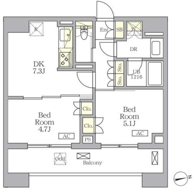 ザ・ライオンズフォーシア文京湯島の間取図