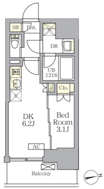 ザ・ライオンズフォーシア文京湯島の間取図