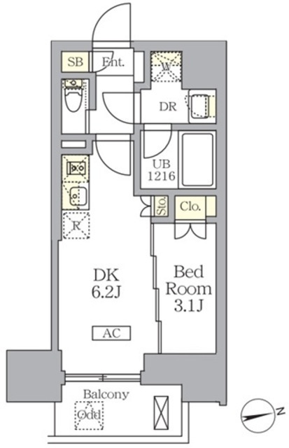 ザ・ライオンズフォーシア文京湯島の間取図