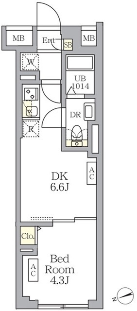 SOLASIA residence荻窪の間取図