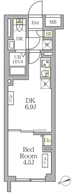 ＳＯＬＡＳＩＡ　ｒｅｓｉｄｅｎｃｅ荻窪の間取図