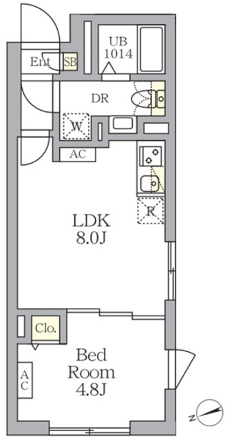 ＳＯＬＡＳＩＡ　ｒｅｓｉｄｅｎｃｅ荻窪の間取図