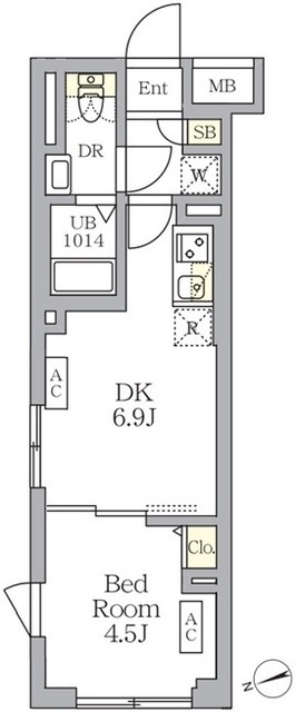 ＳＯＬＡＳＩＡ　ｒｅｓｉｄｅｎｃｅ荻窪の間取図