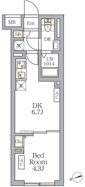 ＳＯＬＡＳＩＡ　ｒｅｓｉｄｅｎｃｅ荻窪の間取図