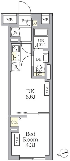 ＳＯＬＡＳＩＡ　ｒｅｓｉｄｅｎｃｅ荻窪の間取図