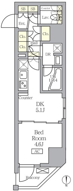 アジールコート王子の間取図