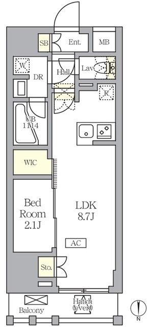 アジールコート王子の間取図