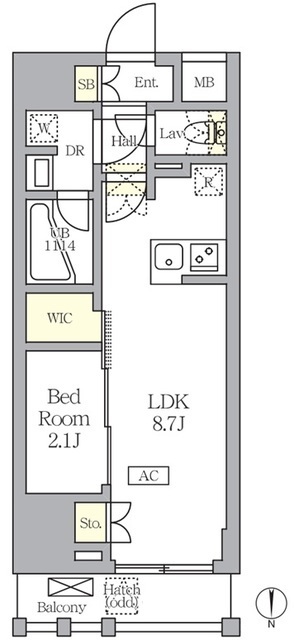アジールコート王子の間取図