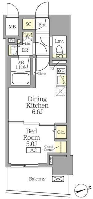 テラス北千住の間取図